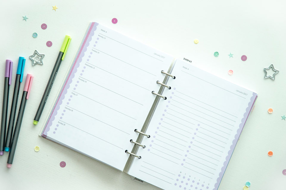 Pastel Day Planner kalender