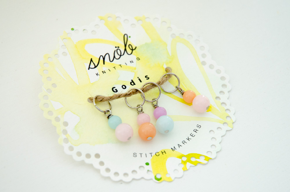 Snöb Knitting stitch markers emballage