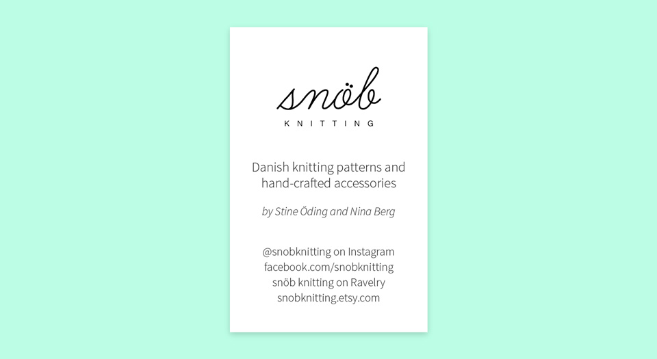 Snöb Knitting bags